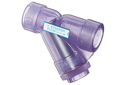 Hayward Flow Control Y Strainers in PVC Clear